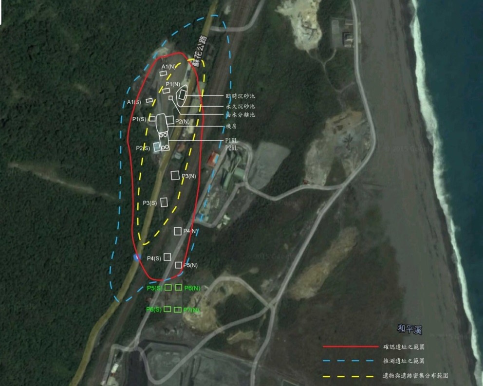 國定Blihun漢本考古遺址：公告範圍面積圖